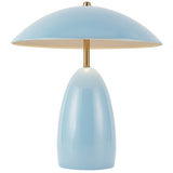 Poppy Table Lamp Cerulean By Alora - Front View