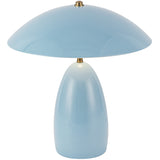 Poppy Table Lamp Cerulean By Alora - Top View