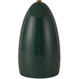 Poppy Table Lamp Pine Green By Alora - Detailed View