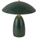 Poppy Table Lamp Pine Green By Alora - Top View