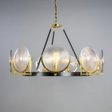 Portland Prismatic Glass Dish Chandelier