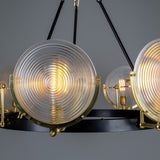 Portland Prismatic Glass Dish Chandelier
