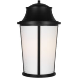 Portola Outdoor Lantern Extra Large Textured Black By Generation Lighting - Front View