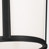 Portola Outdoor Lantern Large Textured Black By Generation Lighteing - Detailed View
