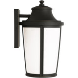Portola Outdoor Lantern Medium Antique Bronze By Generation Lighting - Side View