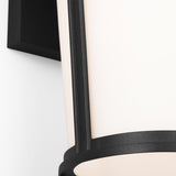 Portola Outdoor Lantern Medium Textured Black By Generation Lighting - Detailed View2