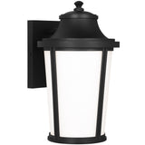 Portola Outdoor Lantern Medium Textured Black By Generation Lighting