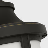 Portola Outdoor Lantern Small Antique Bronze By Generation Lighting - Detailed View