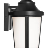 Portola Outdoor Lantern Small Textured Black By Generation Lighting - Side View
