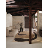 Pose Tufted Rug Dark Coffee/Offwhite lifestyle view 1
