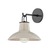 Pottersville Wall Sconce - Distressed Bronze with Ceramic Ivory Crackle by Hudson Valley