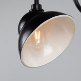 Powder-Coated Matte Black Sanford Vintage Brass Outdoor Sign Light by Mullan Lighting Details