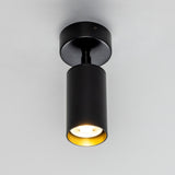 Powder Coated Matte Black Evanston Single Ceiling Light by Mullan Lighting