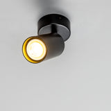 Powder Coated Matte Black Evanston Single Ceiling Light By Mullan Lighting