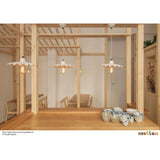 Powder Coated Matte White Ardle Factory Pendant Light by Mullan Lighting Lifestyle