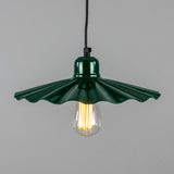 Powder Coated Racing Green Ardle Factory Pendant Light by Mullan Lighting