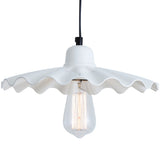 Powder Coated White Ardle Factory Pendant Light by Mullan Lighting