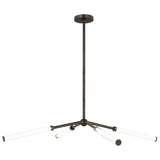 Poza Chandelier Small Bronze By Visual Comfort Modern
