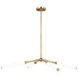 Poza Chandelier Small Hand Rubbed Anique Brass By Visual Comfort Modern