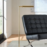 Poza Floor Lamp Hand Rubbed Antique Brass By Visual Comfort Modern - Lifestyle View