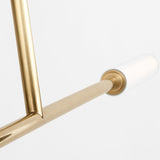 Poza Linear Chandelier Hand Rubbed Antique Brass By Visual Comfort Modern - Detailed View1