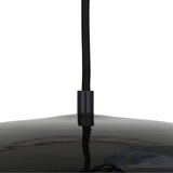 Prague Pendant - Matt Black & White Inner
