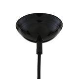Prague Pendant - Matt Black & White Inner
