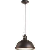 Pratt Street Metal Pendant — 13 Inch, Autumn Bronze