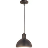 Pratt Street Metal Pendant — 9.5 Inch, Autumn Bronze