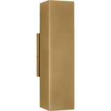 Pressa Square Wall Sconce — Medium, Hand Rubbed Antique Brass