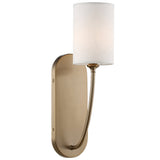 Preston 1 Light Sconce Vibrant Gold Steel By Crystorama - Front View
