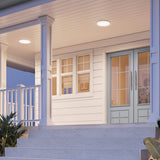 Prime Round Coastal Rated Flush Mount Small By DALS - Lifestyle View