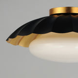 Primrose Flush Mount Black Gold Leaf By Maxim Lighting Detaield View