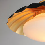 Primrose Flush Mount Black Gold Leaf By Maxim Lighting Detaield View1