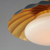 Primrose Flush Mount Dark Grey Gold Leaf DGGL By Maxim Lighting Detailed View