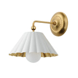 Primrose Wall Sconce Matte White / Gold Leaf by Maxim Lighting