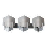 Prisma Vanity Light, shown in Sterling, by Hubbardton Forge