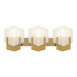 Prisma Vanity Light in Modern Brass by Hubbardton Forge