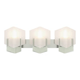 Prisma Vanity Light in Sterling by Hubbardton Forge