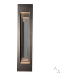 Procession Outdoor Wall Light Large, shown in Coastal Dark Smoke, Coastal Burnished Steel, by Hubbardton Forge