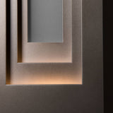 Procession Outdoor Wall Light Large detail in Coastal Dark Smoke, Coastal Burnished Steel, by Hubbardton Forge