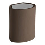 Puck Ceramic Wall Light by Geo Contemporary - Brown ceramic