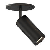 Pullman Retractable Spot Light by ET2 - Black, angled view showing the retractable arm pivoted