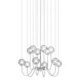 Puppet Chandelier By Vistosi, 12-Light, Finis: Chrome, Color: Crystal, , | Casa Di Luce Lighting