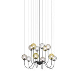 Puppet Chandelier By Vistosi, 12-Light, Finis: Matt Black, Color: Multicolor 1, , | Casa Di Luce Lighting