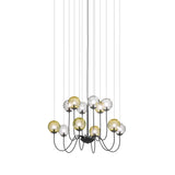 Puppet Chandelier By Vistosi, 12-Light, Finis: Matt Black, Color: Multicolor 2, , | Casa Di Luce Lighting