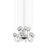 Puppet Chandelier By Vistosi, 12-Light, Finis: Matt Black, Color: Multicolor 3, , | Casa Di Luce Lighting