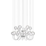 Puppet Chandelier By Vistosi, 18-Light, Finis: Chrome, Color: Crystal, , | Casa Di Luce Lighting