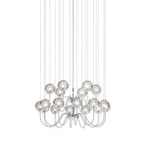 Puppet Chandelier By Vistosi, 18-Light, Finis: Chrome, Color: Smoky, , | Casa Di Luce Lighting
