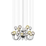 Puppet Chandelier By Vistosi, 18-Light, Finis: Matt Black, Color: Multicolor 1, , | Casa Di Luce Lighting